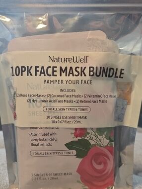 NatureWell 10pk Face Masks